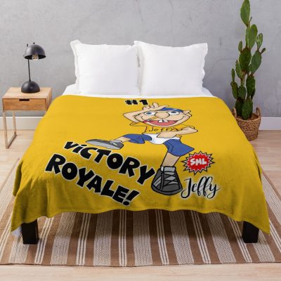 Jeffy Victory Royale Funny Dance Throw Blanket Official SML Merch