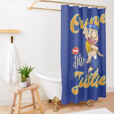 Jeffy Orange Justice - Funny Sml Design Shower Curtain Official SML Merch