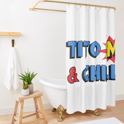 Sml Merch Tito And Chilly Shower Curtain Official SML Merch