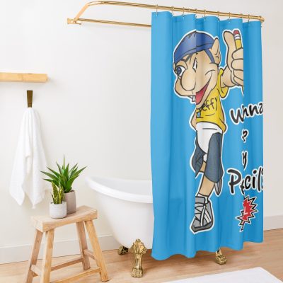 Jeffy Wanna See My Pencil? - Funny Sml Character Shower Curtain Official SML Merch
