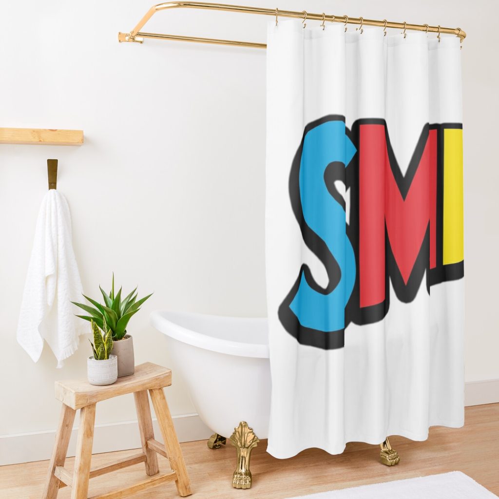 Sml Jeffy Merch Sml Logo Shower Curtain Official SML Merch