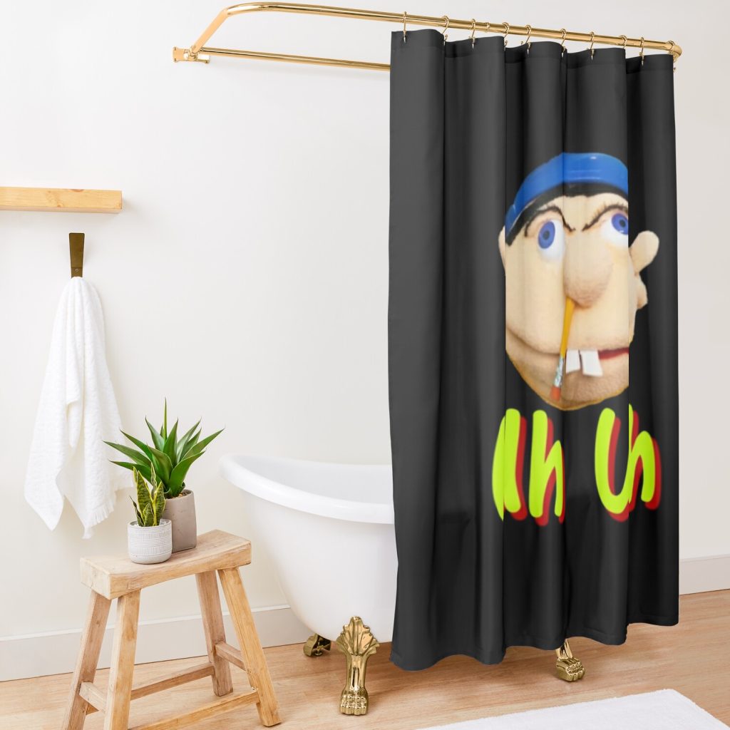 Sml Jeffy - Uh Uh Shower Curtain Official SML Merch