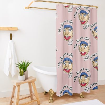 Jeffy My Diaper_S Still Clean - Sml Shower Curtain Official SML Merch