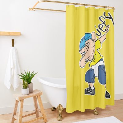 Jeffy Dabbing Funny Sml Design Shower Curtain Official SML Merch